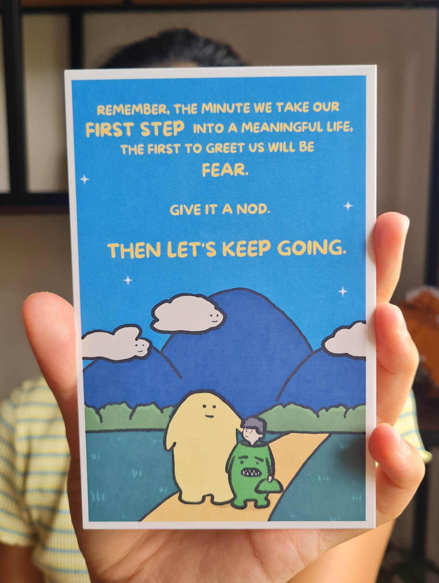 Postcard - "Let's keep going" by KAYA TOAST FOR THE SOUL.SG