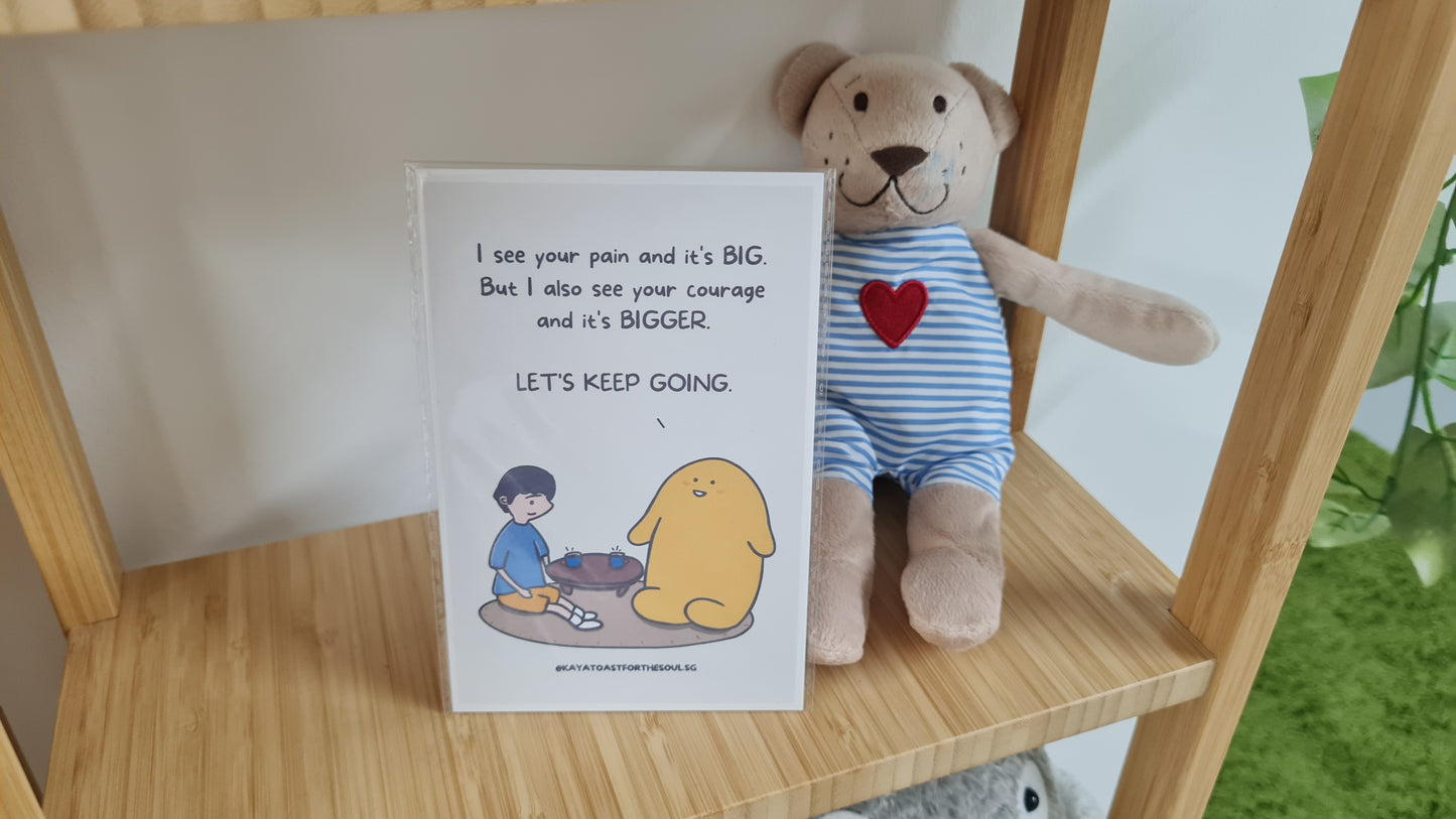 Kaya Toast Postcard - "Courage" by KAYA TOAST FOR THE SOUL