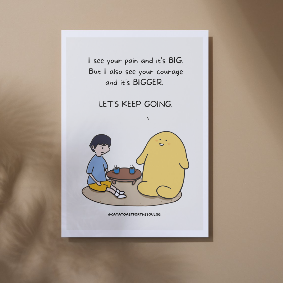 Kaya Toast Postcard - "Courage" by KAYA TOAST FOR THE SOUL