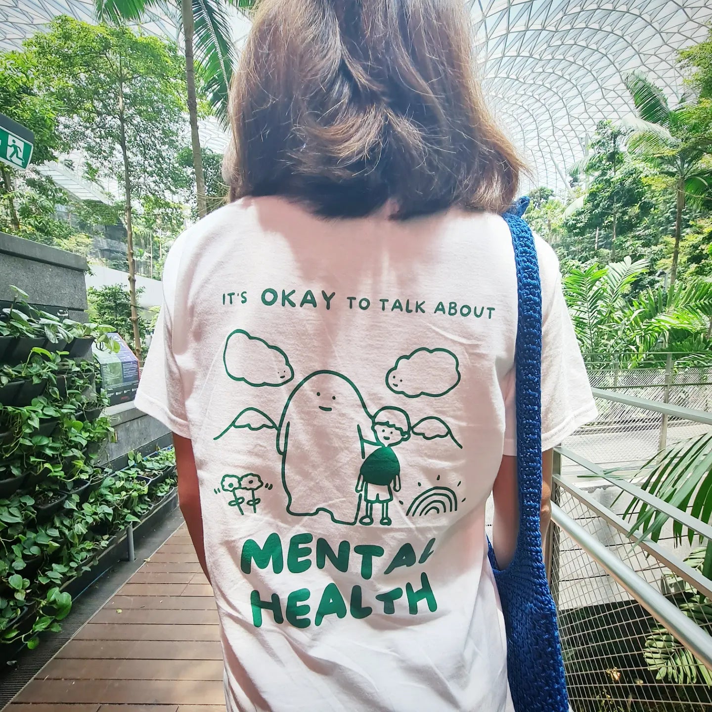 (NEARLY SOLD OUT) "I"M AN ADVOCATE" T-shirt by Kaya Toast For the Soul (WHITE)