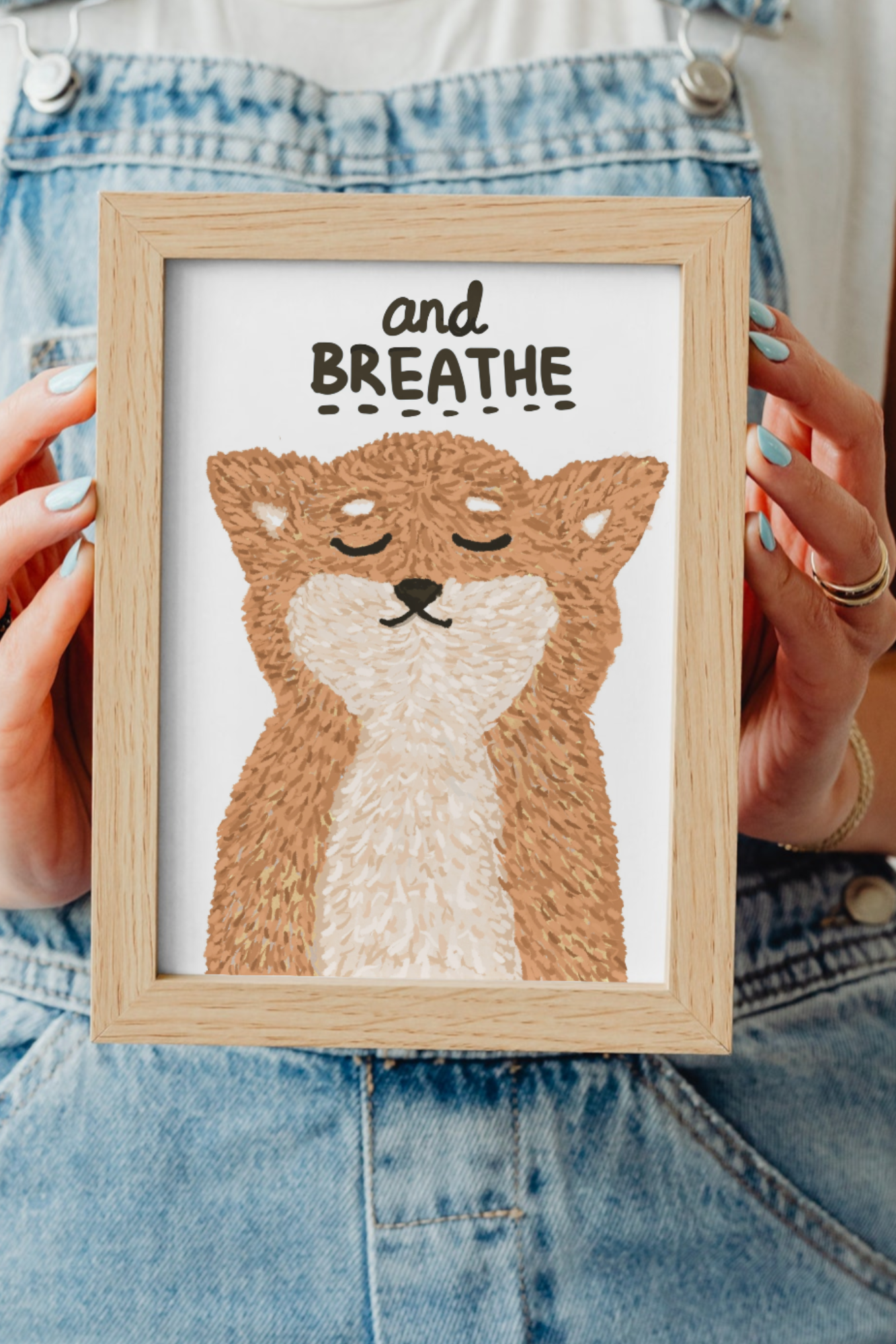 Postcard - "BREATHE" by KINDERBEINGS.COM