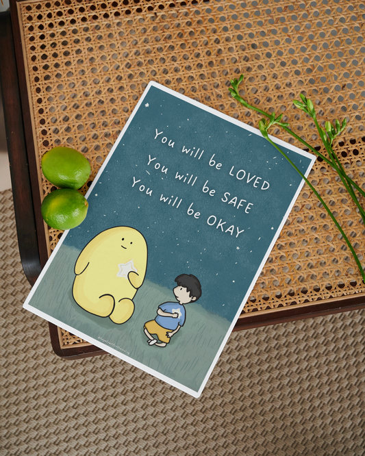 Postcard  - "YOU" by KAYA TOAST FOR THE SOUL