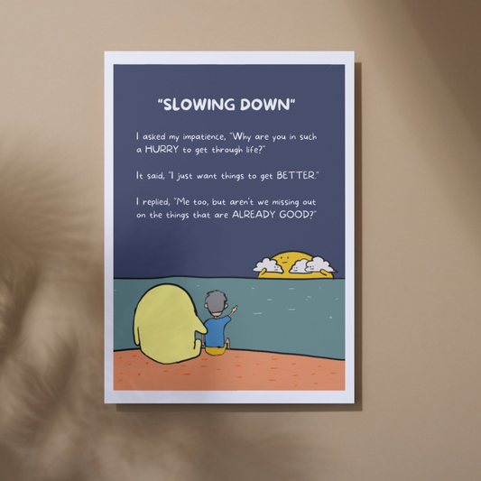 Kaya Toast Postcard  - "Slow Down" by KAYA TOAST FOR THE SOUL
