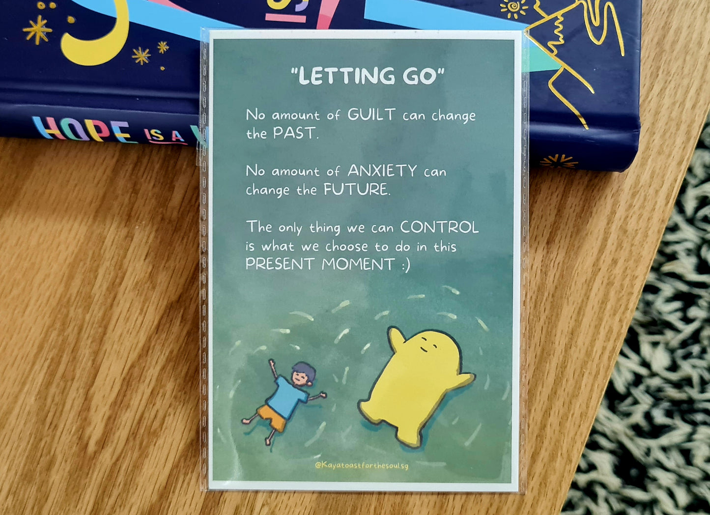 Kaya Toast Postcard  - "LET GO" by KAYA TOAST FOR THE SOUL