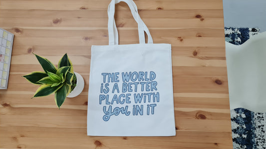 A Tote Bag! - "better with you" by KINDERBEINGS.COM