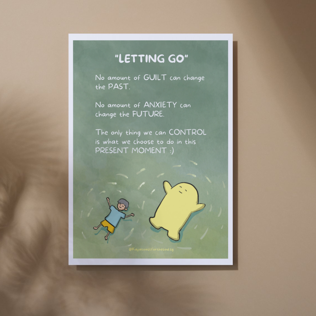 Kaya Toast Postcard  - "LET GO" by KAYA TOAST FOR THE SOUL